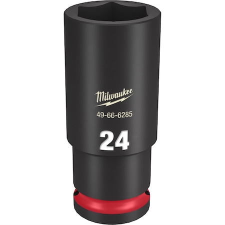 Milwaukee Tool SHOCKWAVE Impact Duty? 1/2"Drive 24MM Deep 6 Point Socket 49-66-6285